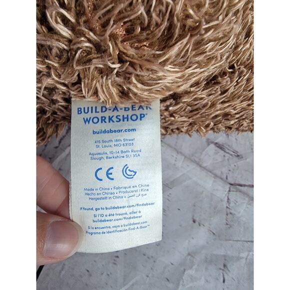 Build A Bear Beaver Plush Stuffed Animal 14in Long Brown Fur Sits Up BABWS - Picture 7 of 9